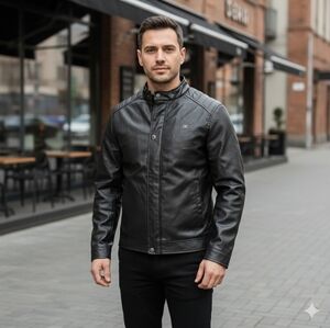 NWT BV Men's XL  Black Coat